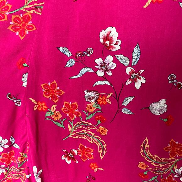 TORRID Pink Womens Skirt Size 2 2X 18-20 Floral Boho‎ Spring Ruffle Maxi Skirt - Picture 5 of 10